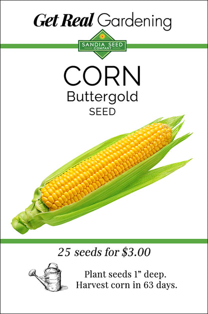 Corn - Buttergold Yellow Sweet Corn F1 Seeds