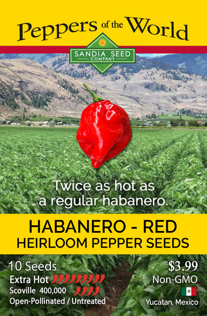 Habanero Red Caribbean Seeds